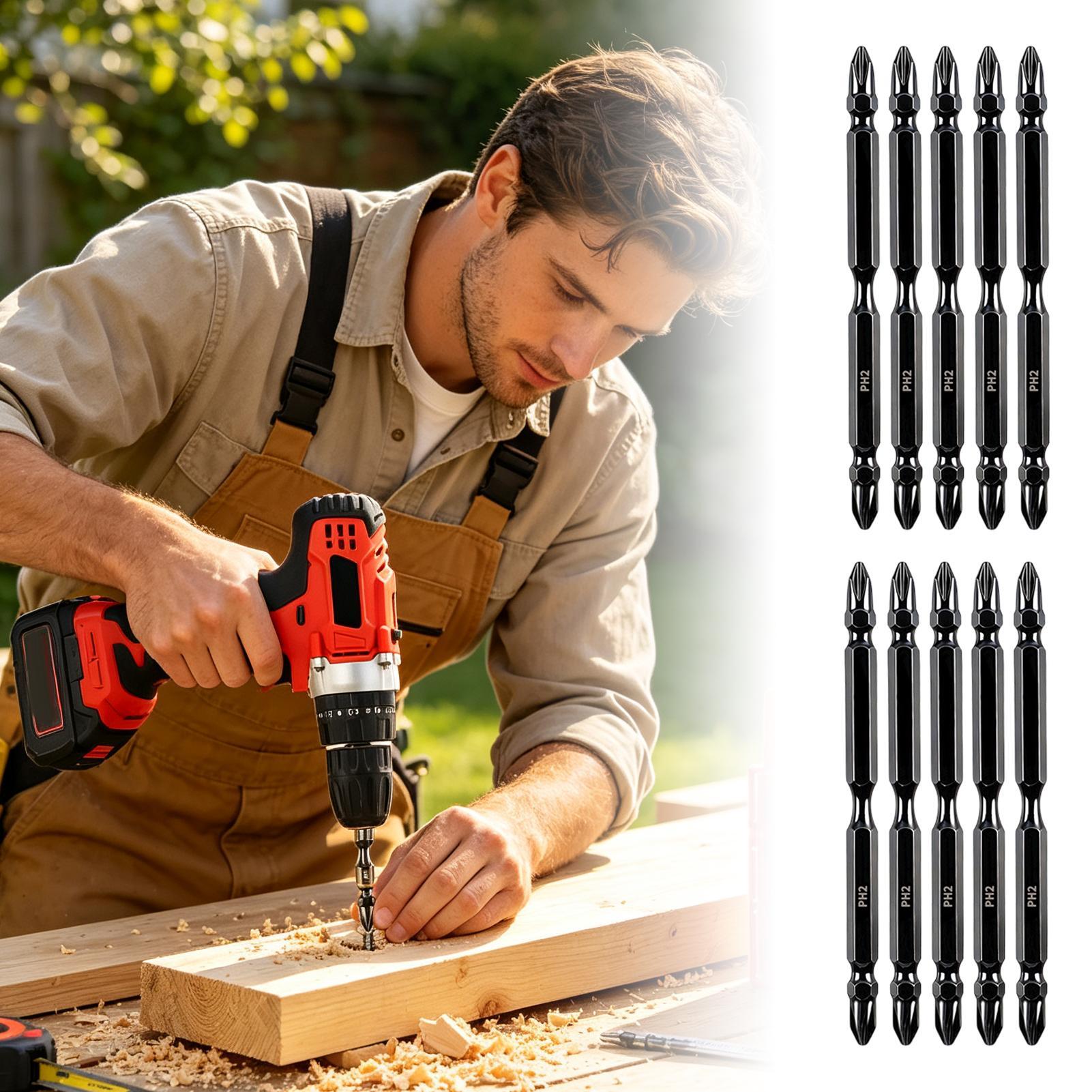 Drill Bits - Magnetische boorbits Set met dubbelzijdige gefreesde
