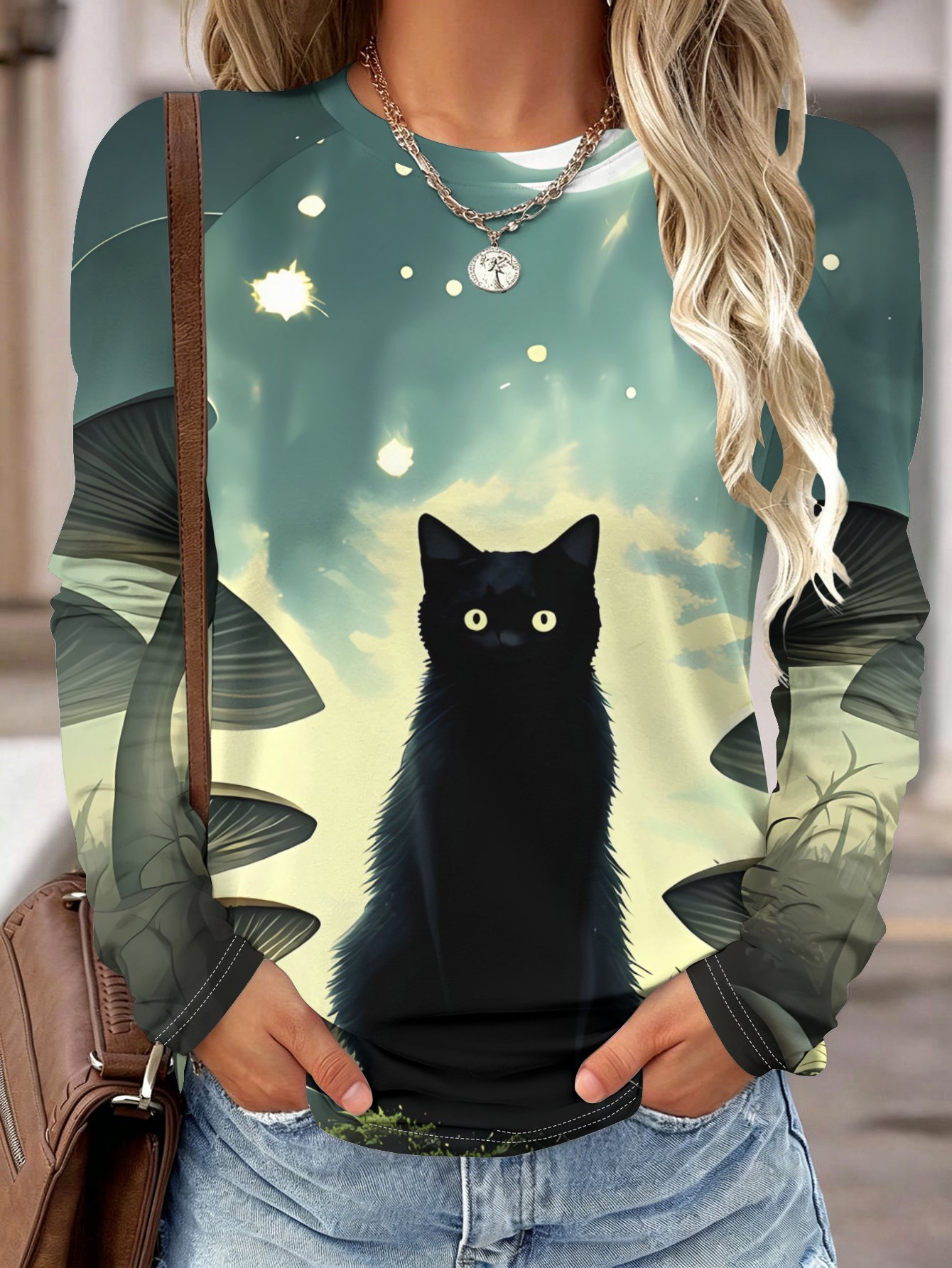 Damesblouse met lange mouwen,  - Wallpaper recensie en prijs
