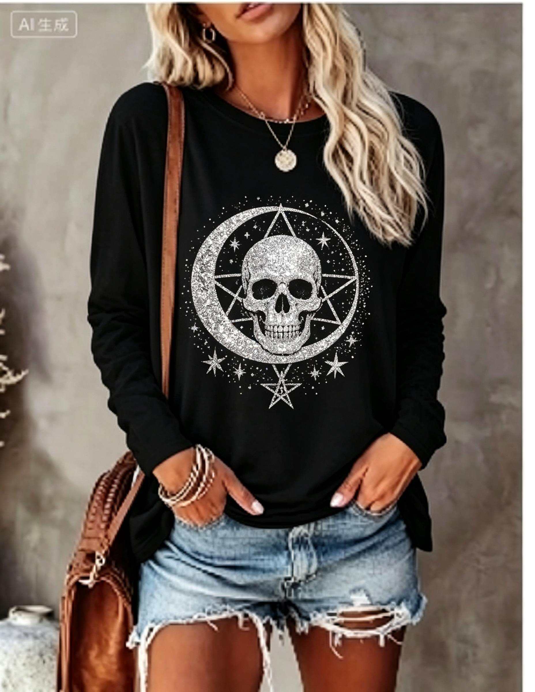 Dames T-shirt met lange mouwen - Wallpaper recensie en prijs