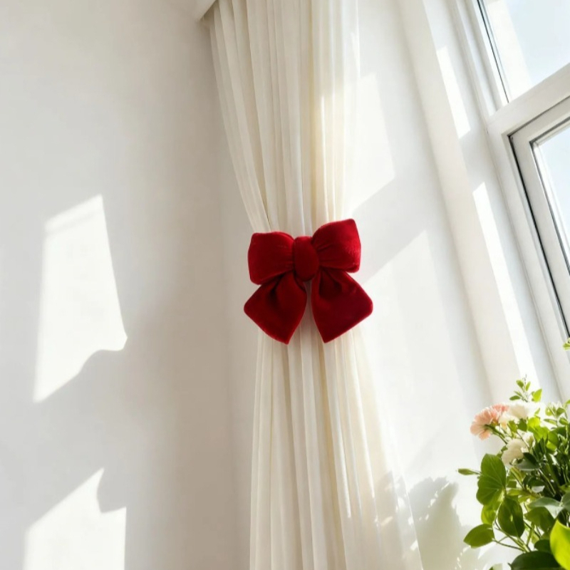 2 stuks bordeauxrode fluwelen  - Curtain Rods recensie en prijs