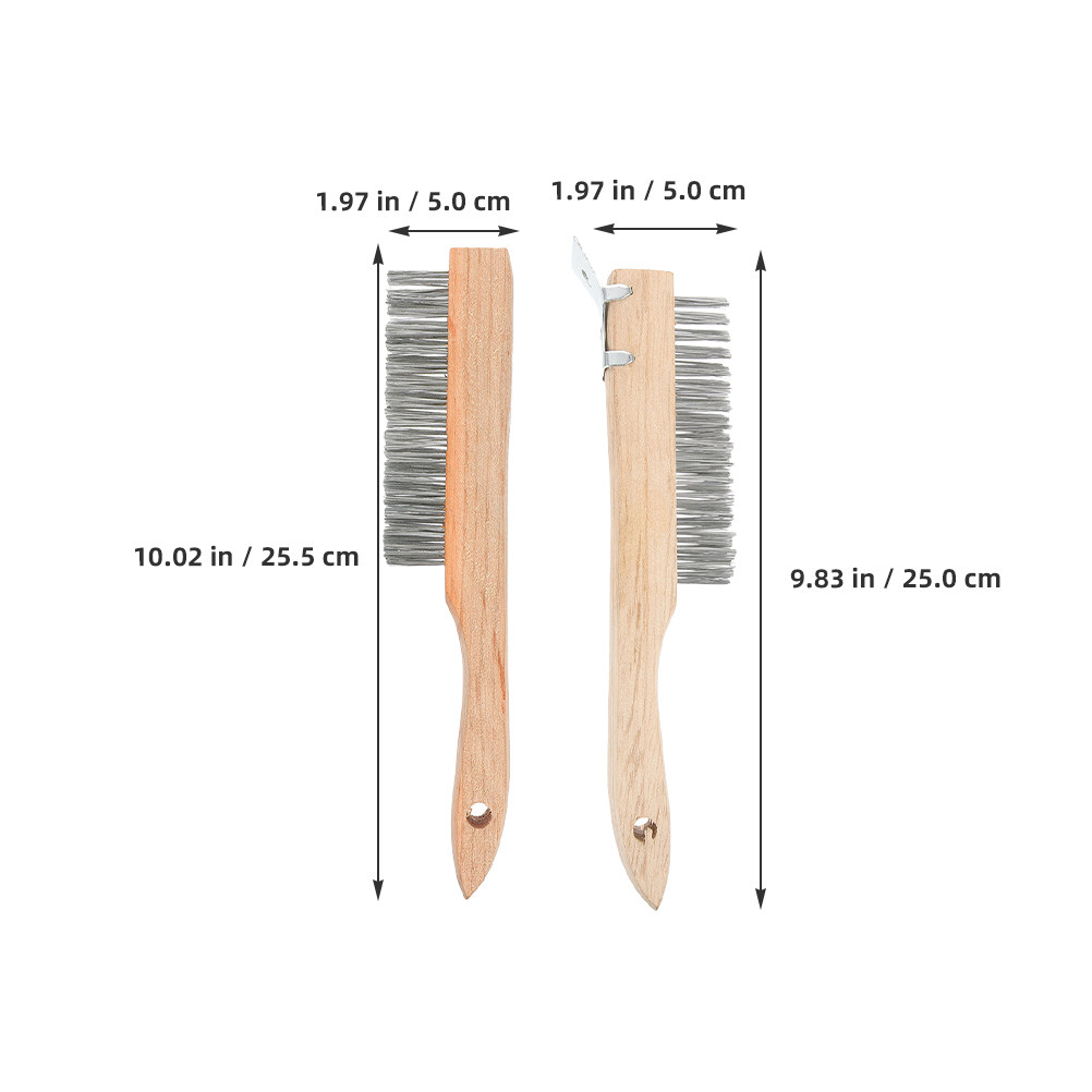 Set van 2 stalen draadborstels - Paint Brush recensie en prijs